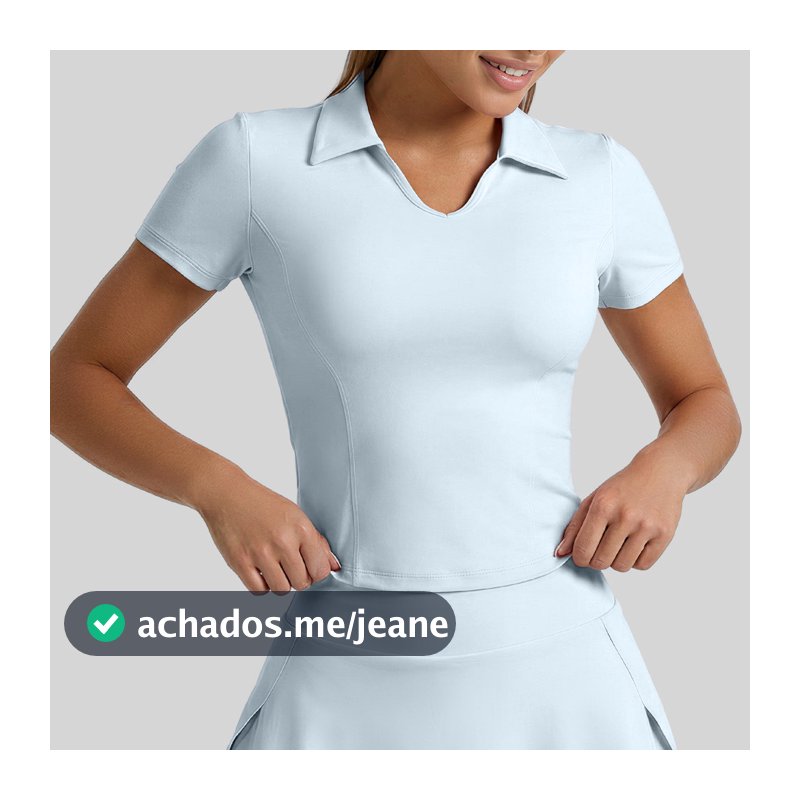Novo estilo lapela esportes manga curta fino ajuste mais magro olhar Yoga Wear sólido