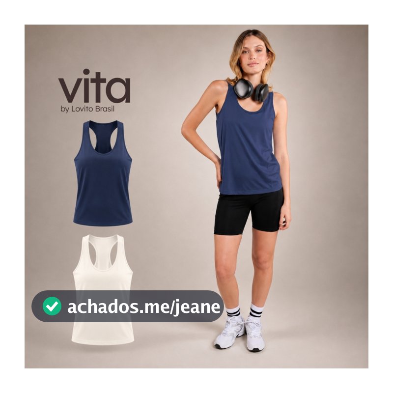 Lovito Vita Kit com 2 Regatas Femininas Esportivas Lisas PKB19952025