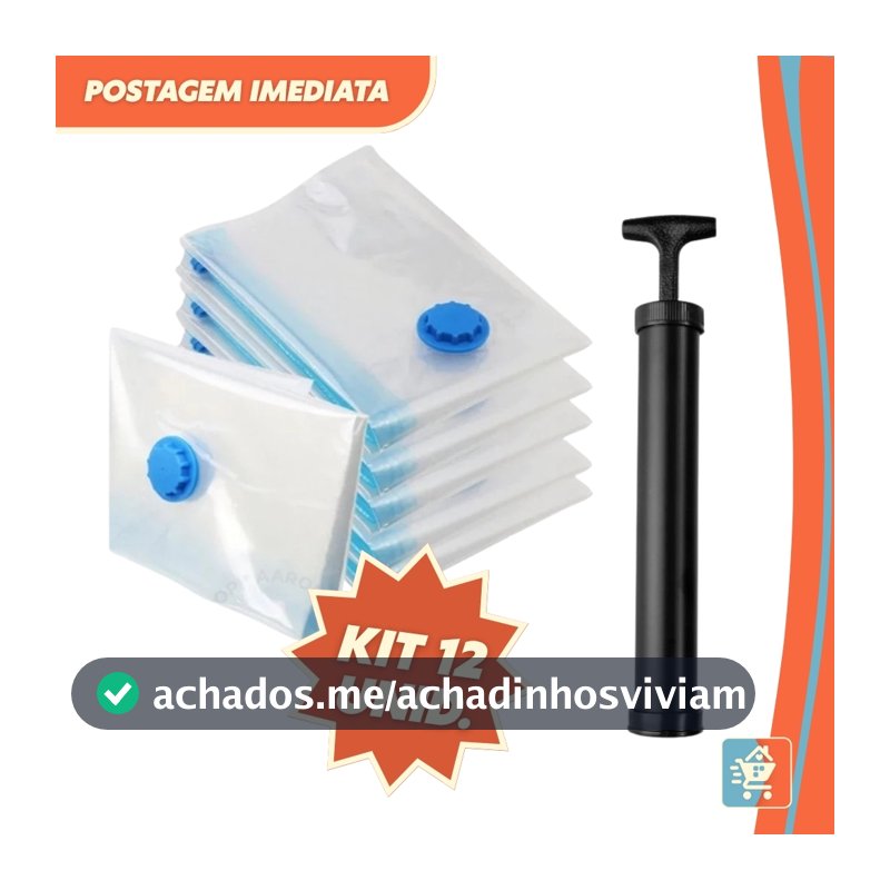 Kit 3/5/12 Saco a Vácuo Com Bomba Viagem Mala Organizador Para Roupa Guarda Roupa Edredom Reutilizável