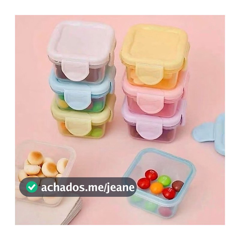 Potes Papinha Herméticos Mini Potes BPA Free Tampa Vedação 360° Armazenar Alimentos Bebê Papinhas