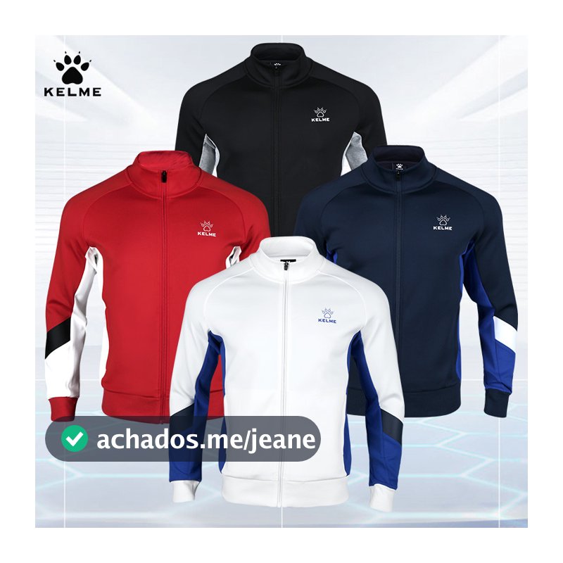 KELME KELME Jaqueta de malha masculina jaqueta Casual jaqueta esportiva feminina cardigã de corrida jaqueta de treinamen