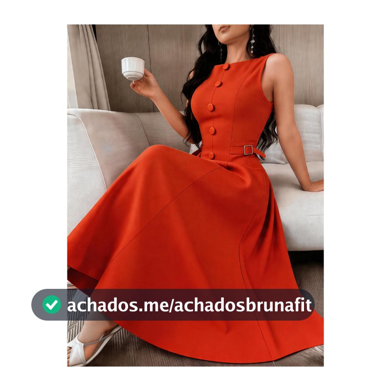 Vestido Elegante Feminino De Cor Sólida, Sem Mangas, Verão P M G
