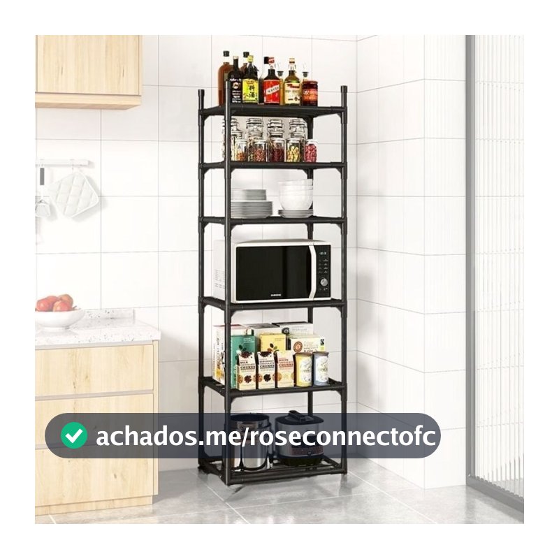 Estante 6 Ou 5 ANDARES Prateleiras Cozinha de Aço Multiuso Panelas Casa Sala Quarto Organizador