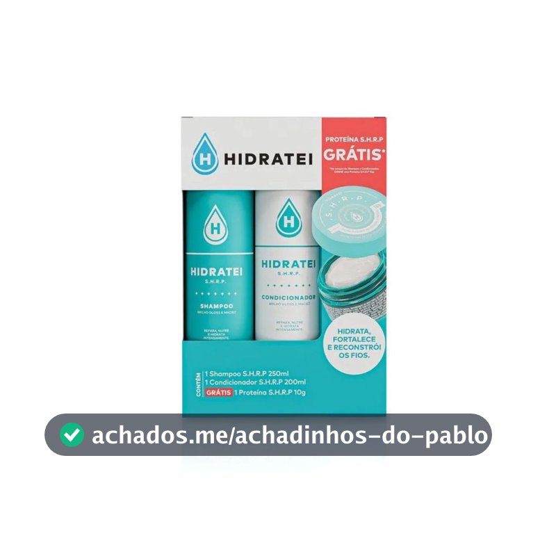 Kit SHRP Shampoo+ Condicionador + Mini Creme 10g - Hidratei