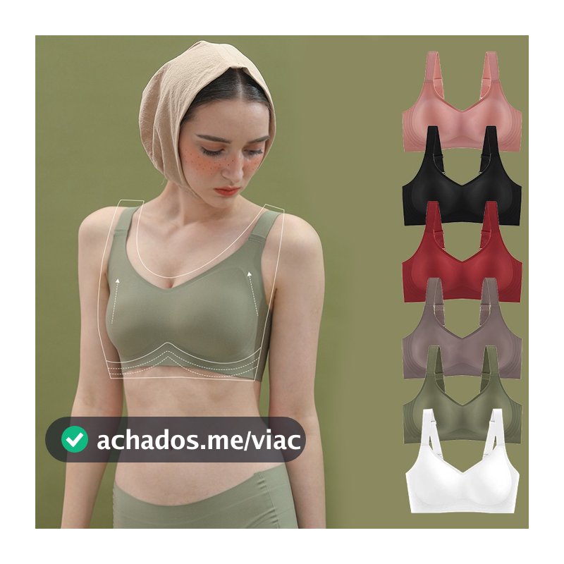 Mulheres Látex 3D Geléia Suporte Macio Sutiã Reunindo Sem Costura De Uma Peça Anel De Aço Ajustável Esportes Roupa Inter