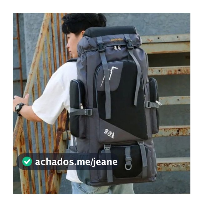 Mochila Cargueira De Viagem 90 Litros Camping Impermeável