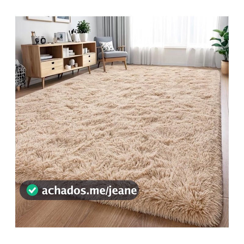 Tapete Sala 2,00x1,40 Felpudo Peludo Quarto Varias Cores Promoção Grande