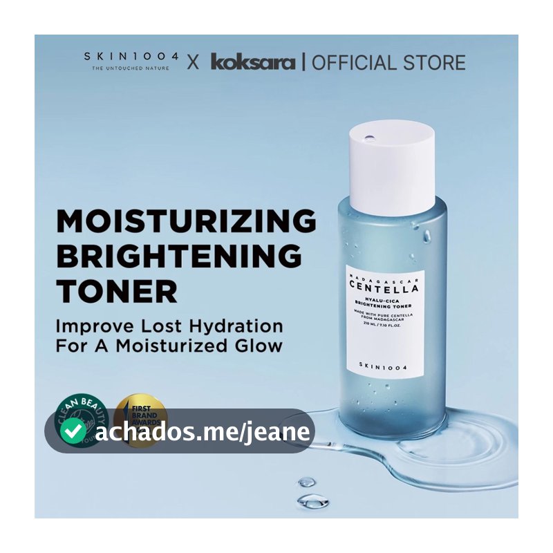 skin1004 madagascar cica hyalu cica brightening toner 30ml, 210ml