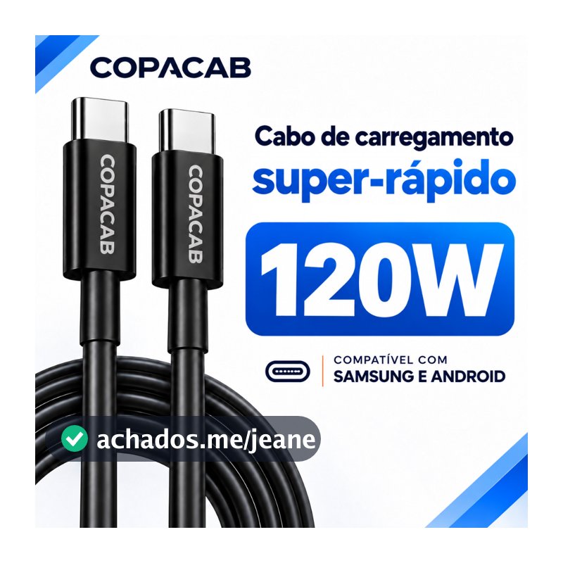Cabo Carregador Super Rápido 120W Tipo C para Tipo C ,1/1.5/2Metro,Para Samsung A70 34 06 54 56 S20FE Motorola g75 55 86
