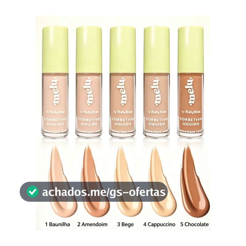 Melu by Ruby Rose HB-8104 Fashion Light Coverage Liquid Concealer Corretivo Líquido de Cobertura Leve