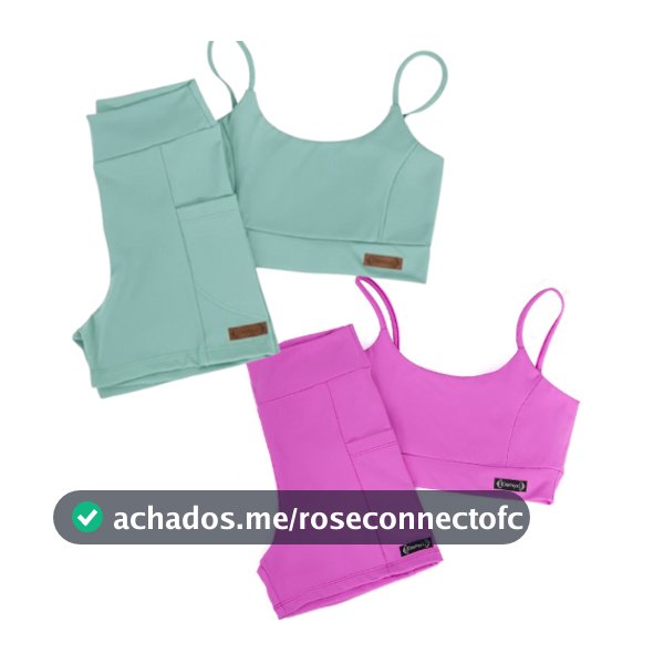 Kit 2 Conjunto Academia Poliamida UV Zero Transparencia