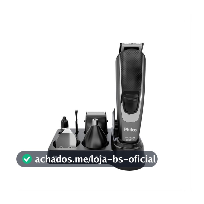 Aparador de Pelos Philco 8 Acessórios Bivolt PAPE01