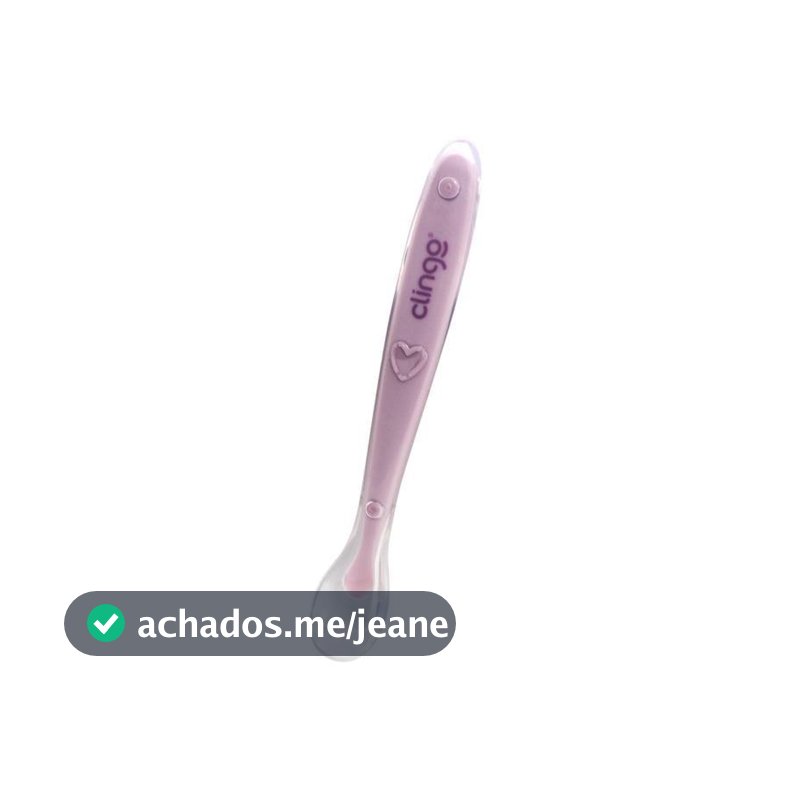 Colher de Silicone Premium Infantil Rosé para Bebê