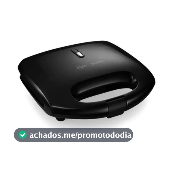 Sanduicheira Elétrica Grill 2 Em 1 Brunch Time Elgin Antiaderente 800W Preta