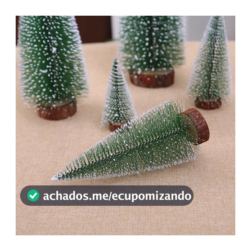 Mini Árvore de Natal pinheirinho Decoração Natalina Madeira Enfeite de Natal 15/20/25cm