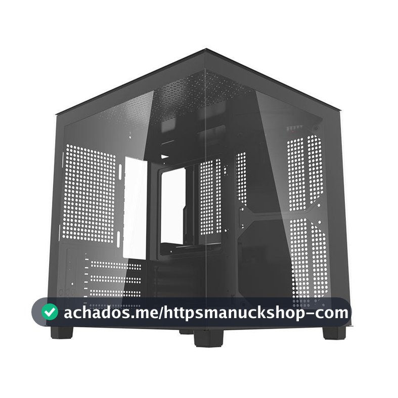 Gabinete Gamer Aquário Aigo Apollo A275, Mini-Tower, Lateral de Vidro, Preto, AC-A275-B-HQ1
