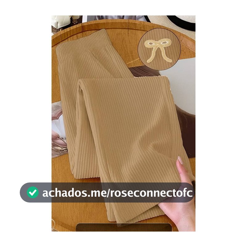 Calça Pantalona Feminina Tecido texturado Calça Feminino Cintura Alta Pantalona Elegante