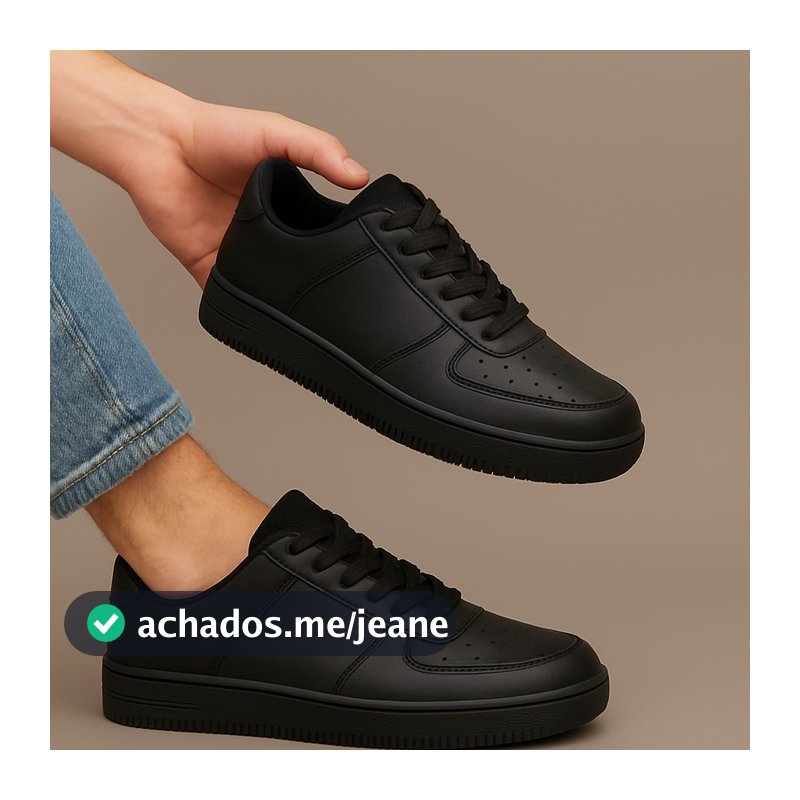 Tênis Urbano Premium Clean Solado Baixo Confortável Envio Imediato