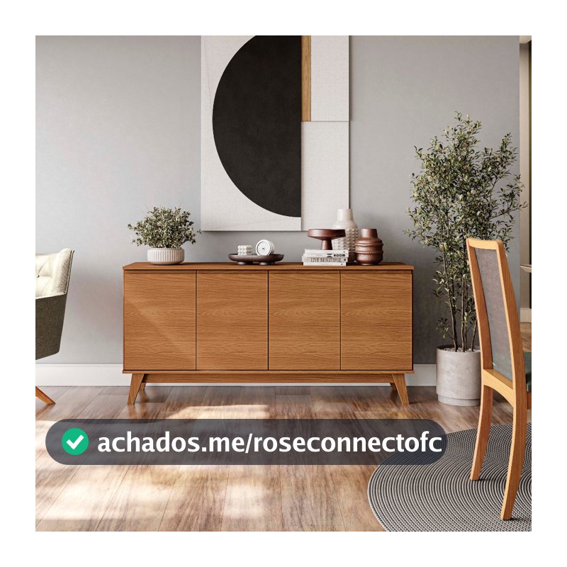 Aparador Kappesberg 4 Portas Canela 156cm