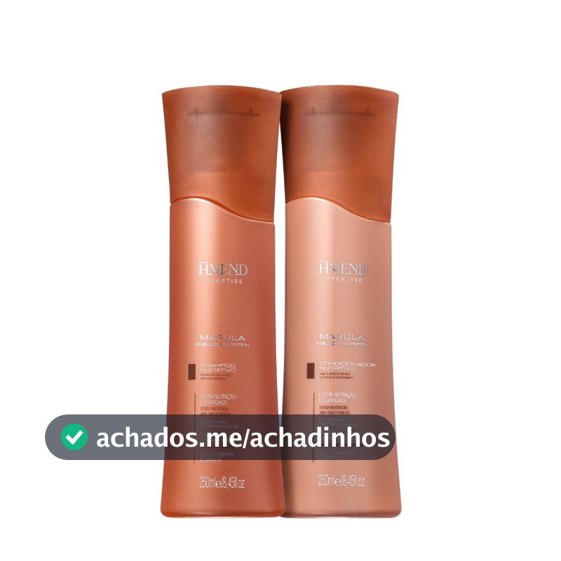 AMEND KIT EXPERTISE MARULA FABULOUS NUTRITION SHAMPOO E CONDICIONADOR