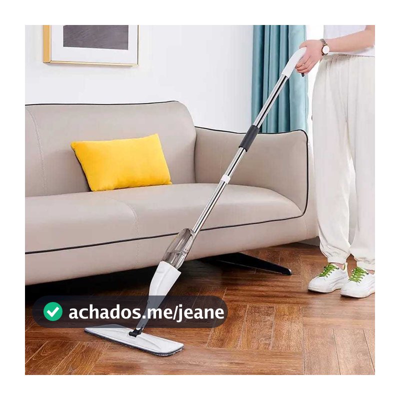 Mop Spray +1/2/3 Refis Flat Esfregão Flash Mágico Rodo Com Reservatório De Limpeza Microfibra