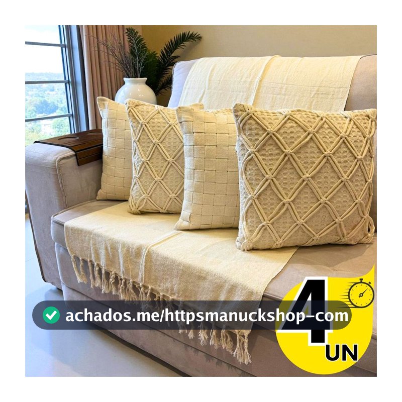Capas de Almofada Luxo 1/2/3/4 Para Decorar Ambientes, Para Qualquer  Pessoa e Uso em Sala ou Quarto