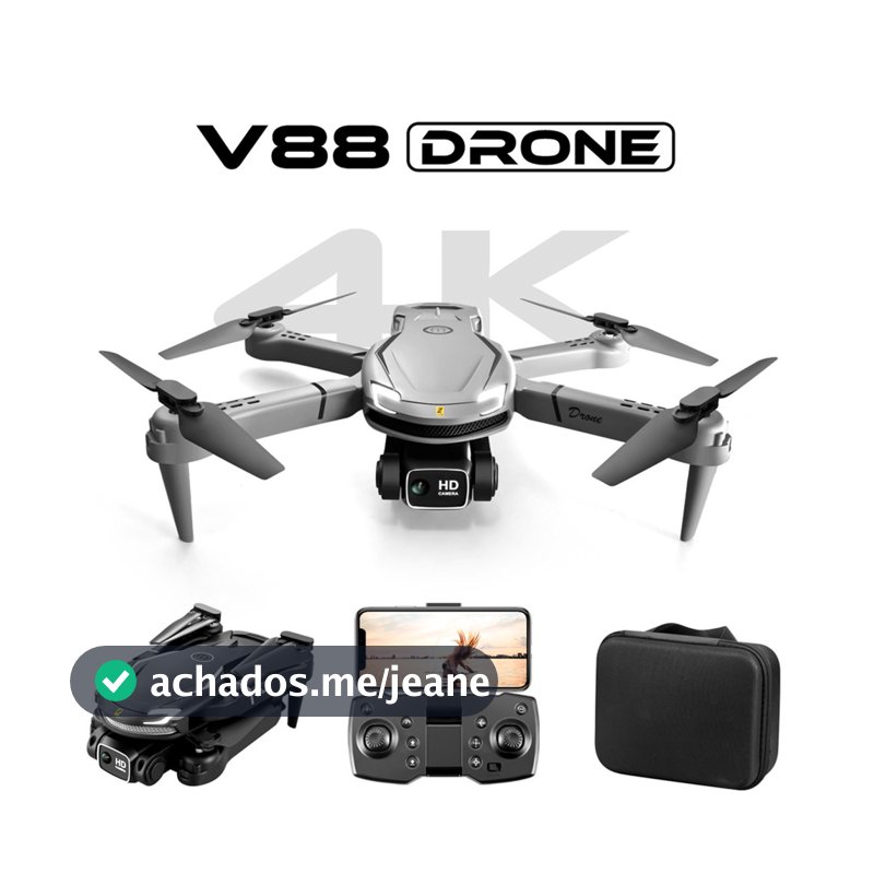 Novo Drone V88 8K Profissional HD Aéreo Câmera Dupla Evitar Obstáculos Quadcopter