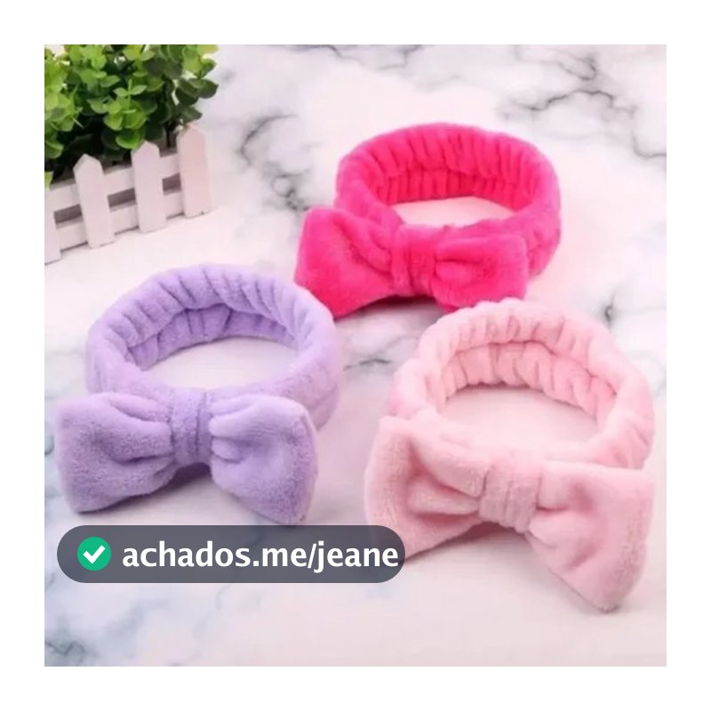 Faixa de Laço Maquiagem Makeup Tiara Cabelo Rosto Limpo faixa para maquiagem