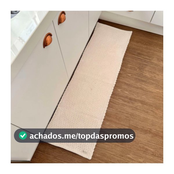Tapete Tipo Passadeira Moderna Boho De Algodão 0,47m X 1,40m