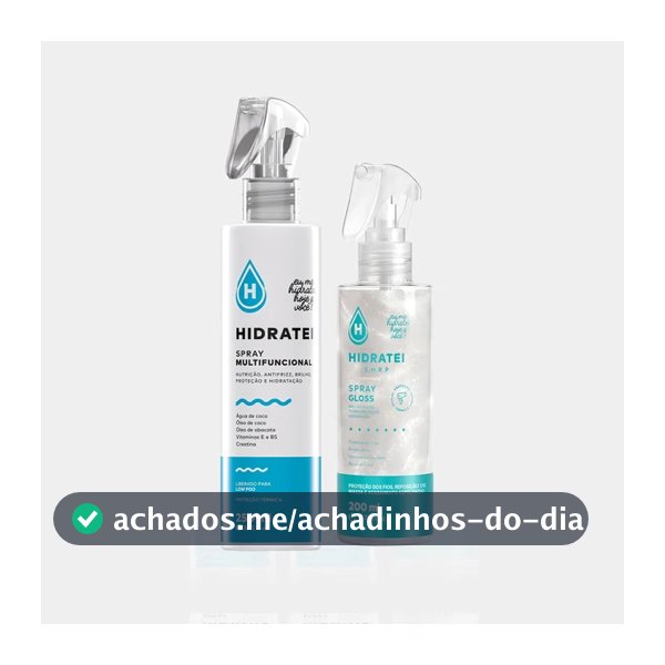 Kit Hidratei Liso Espelhado Spray Gloss + Multifuncional