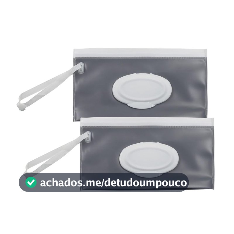 2 Peças de Bolsas para Lenços Umedecidos, Dispensadores de Lenços Umedecidos para Viagem, Estojos Reutilizáveis, Bolsas