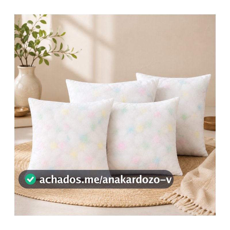 Kit 4 Almofada Sofá Enchimento Almofada Espuma 45cm Travesseiro Pluma de Ganso Almofada Para Cadeira