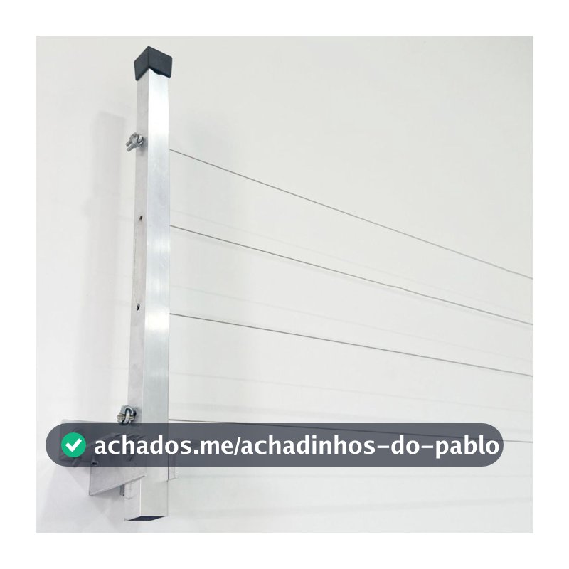 Varal Alumínio Reforçado Retrátil  De Parede Para Roupas Suporta Até 80kg