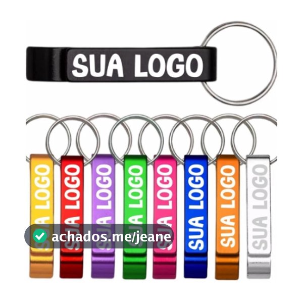 Kit 10/20/50 Chaveiros PERSONALIZADOS Metálicos com Abridor – Brindes e Lembrancinhas Variadas