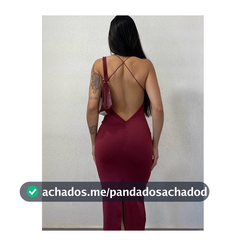 Vestido Longo Costas Nua Daniely