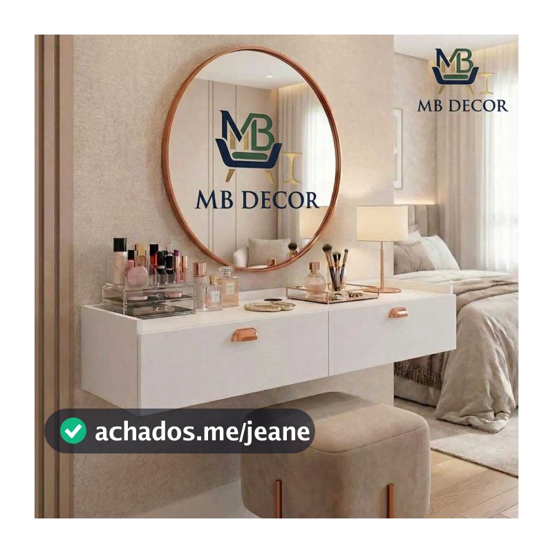 Penteadeira Suspensa Com Porta Closet Camarim Maquiagem Quarto Salão Luxo 120 ou 90 cm