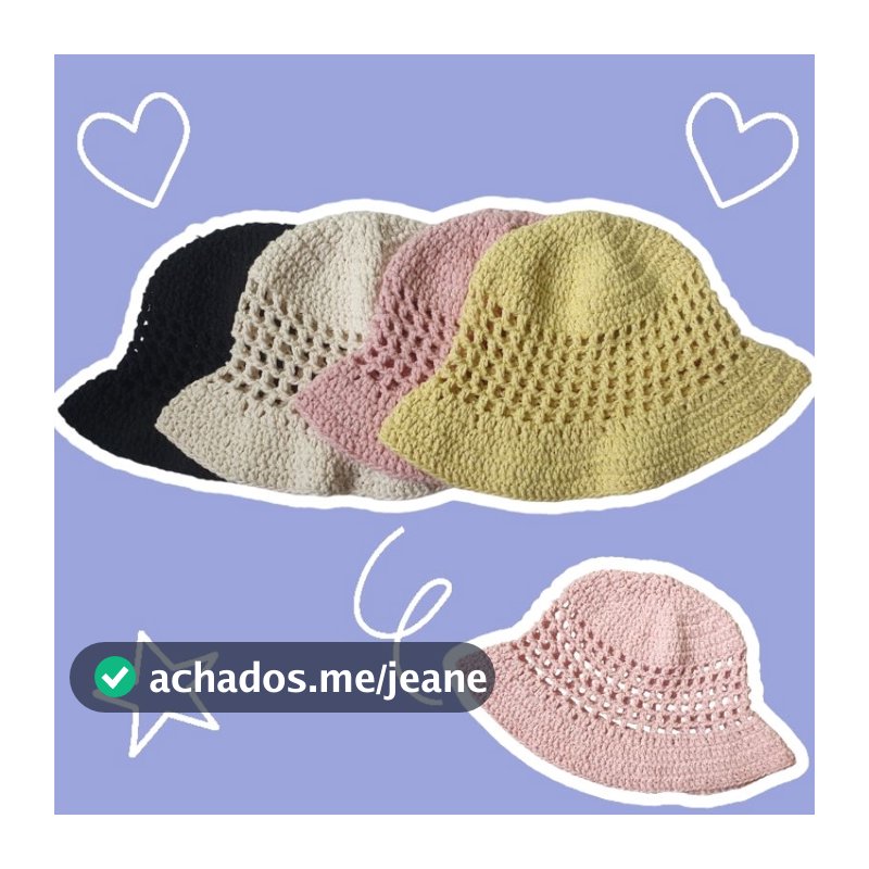 chapéu bucket hat chapéu pescador em crochê