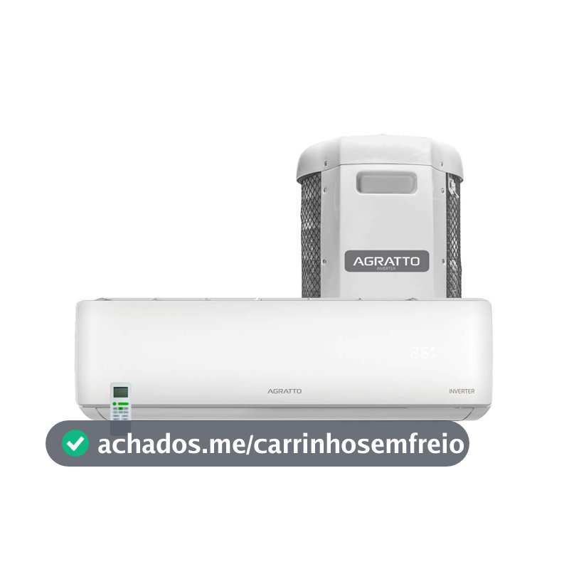 Ar Condicionado Split Inverter Agratto Zen Top 12000 BTU/h Frio ZICST12F - 220 Volts