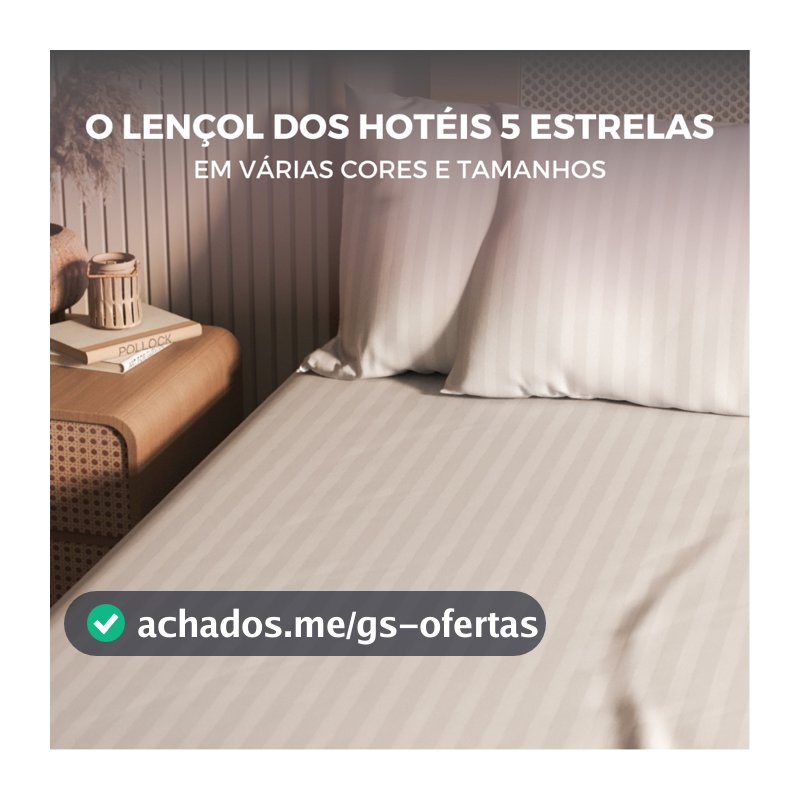 Jogo de Lençol Padronado 500 Fios Cama Solteiro Casal Queen King Micro Percal Penteado