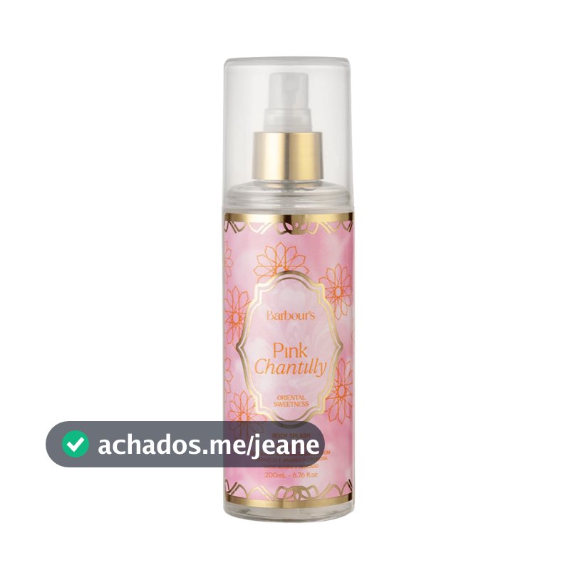Body Splash Pink Chantilly Barbour's 200ml Desodorante Colônia Oriental Sweetness Árabes