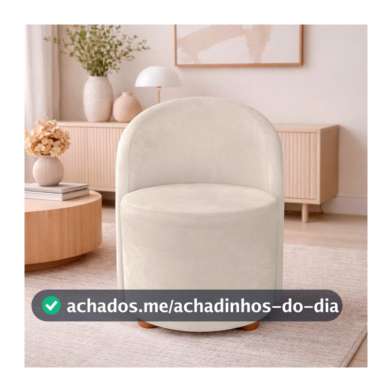 Poltrona Orgânica Denver Decorativa para Sala Quarto Veludo