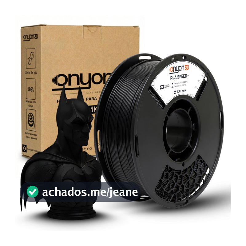 Filamento PLA Speed+ Onyon 3D 1Kg Impressão 3d Nacional
