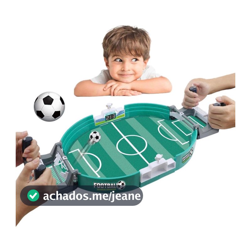 Mini Jogo Futebol De Mesa Portátil Brinquedo Infantil Adulto