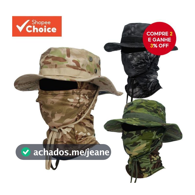 Boonie Chapéu Balaclava Terno Dobrável Macio Proteção Solar Boné De Pesca Respirável Pescador Caça Ao Ar Livre Amplo Pro