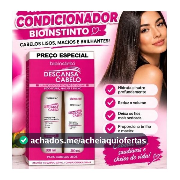 Kit Capilar Descansa Cabelo com 2 itens | Bio Instinto