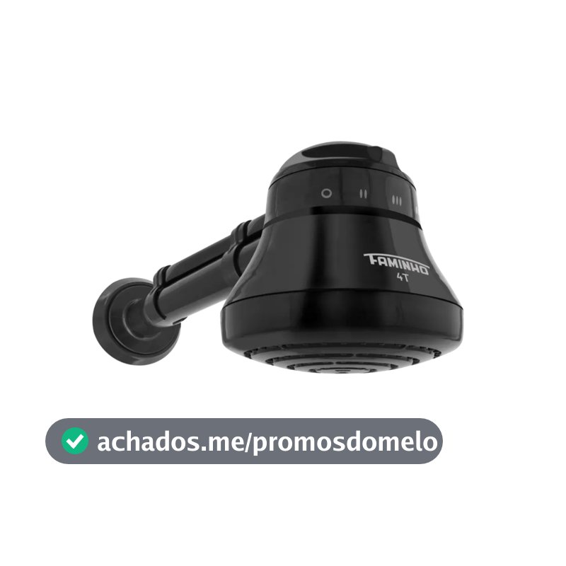 Chuveiro Elétrico Fame Ducha Faminho 4t 4215 Preto Com Cano 4t 6800w 220v Potência 6800 W