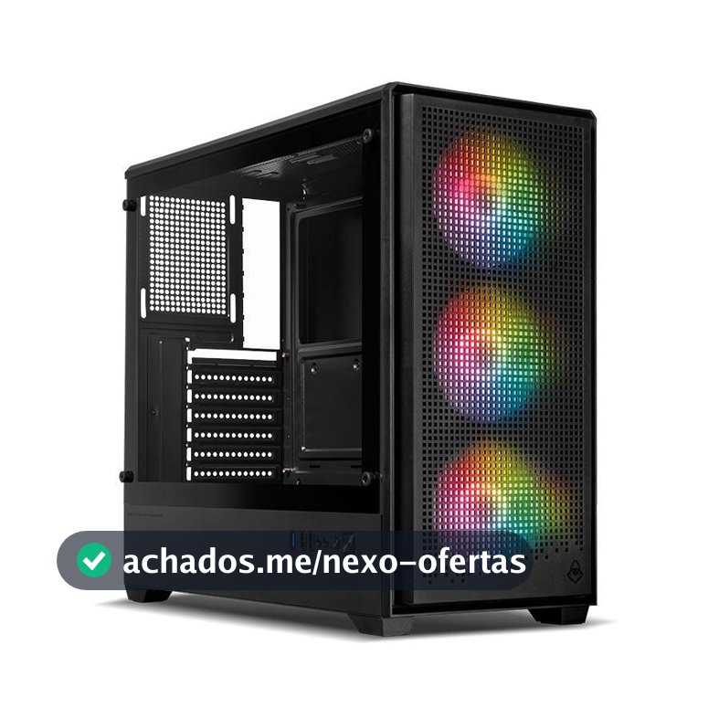 Gabinete Gamer Mancer Mugen, Full-Tower, Lateral de Vidro, Preto, MCR-MGN-BK