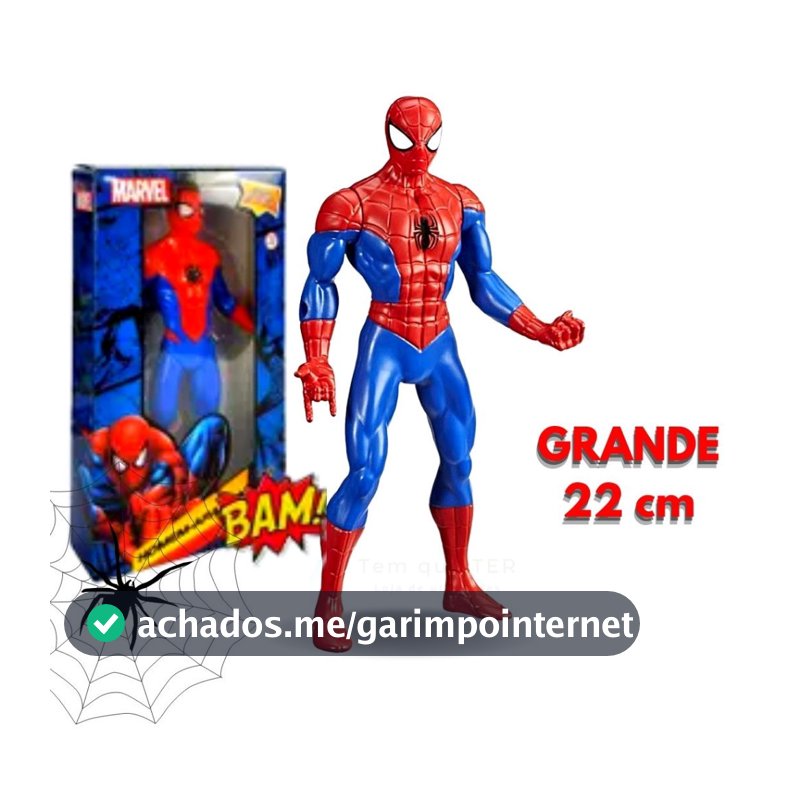 Boneco Homem Aranha Brinquedo Vingadores Articulado 22 Cm