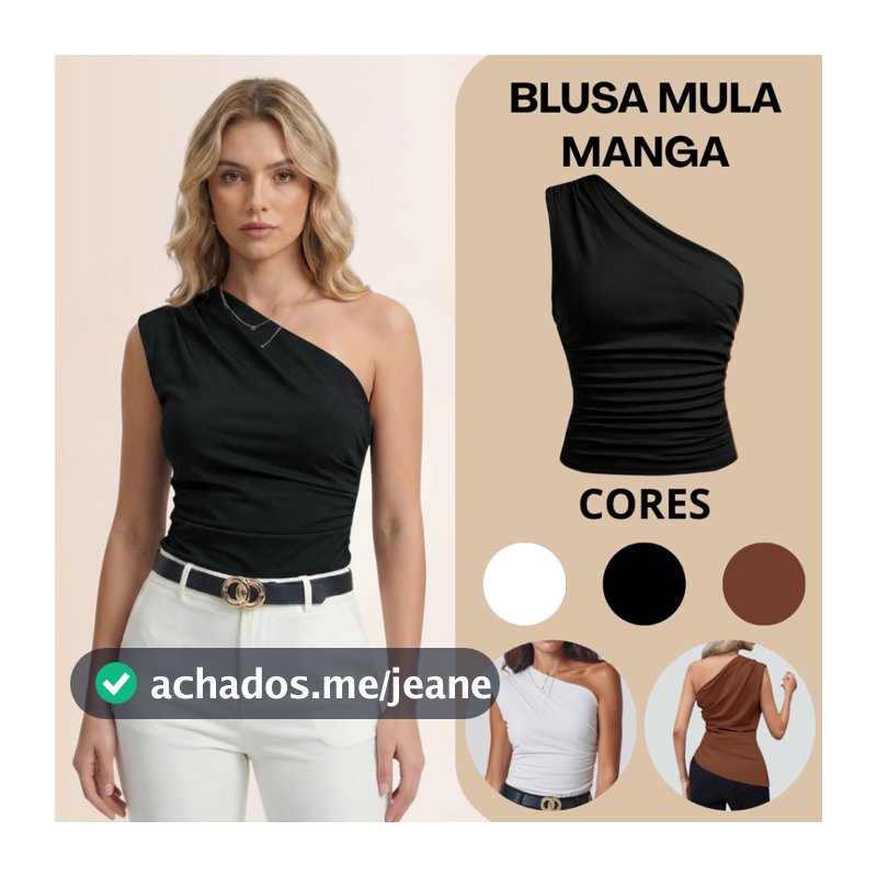 Regata Feminina Mula Manca Assimétrica Franzida Plissada Natal Casual Ombro Único Elegante