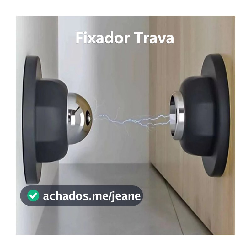 Prendedor Fixador Trava Porta inox Magnético Adesivo Inox